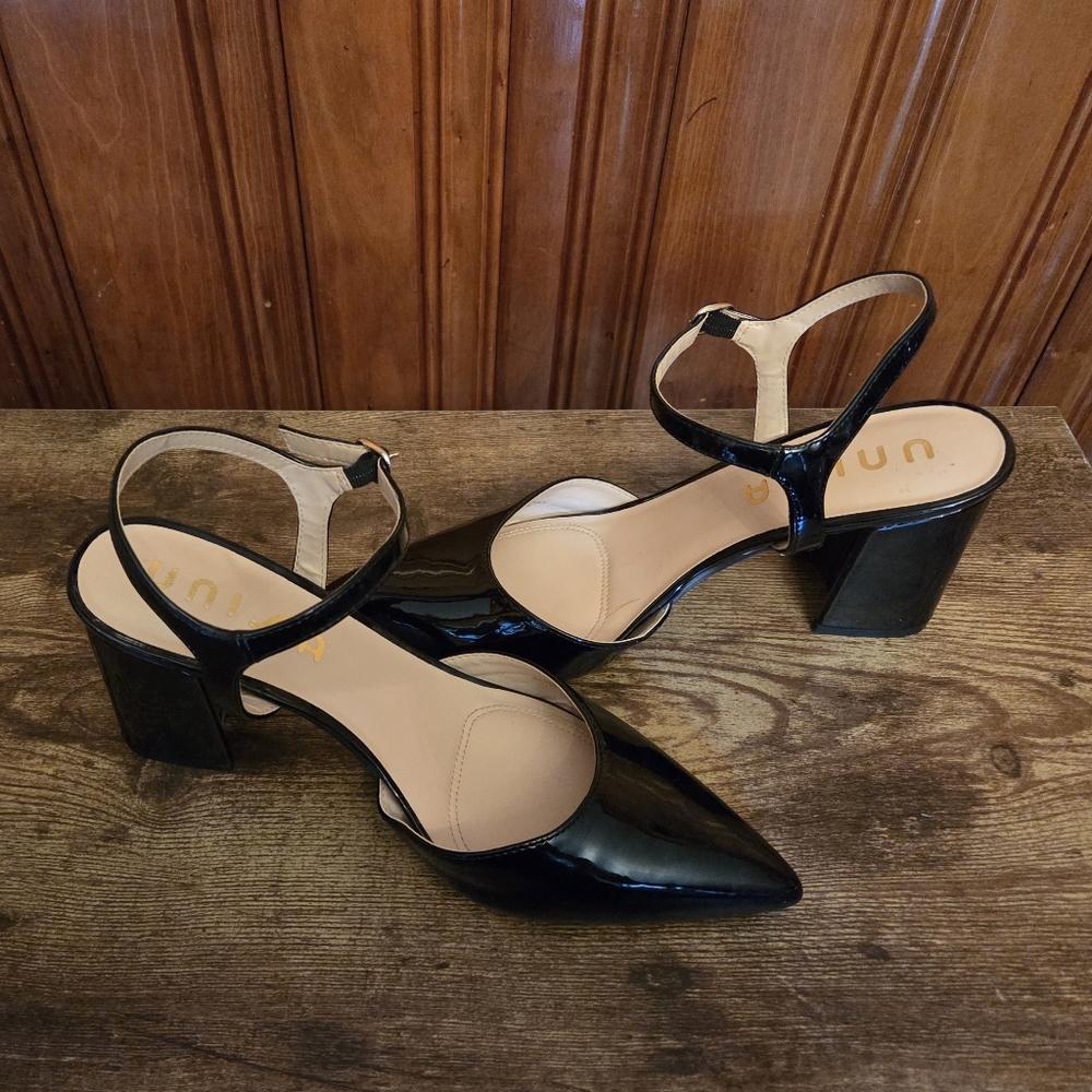 Unisa Black Patent Heels
